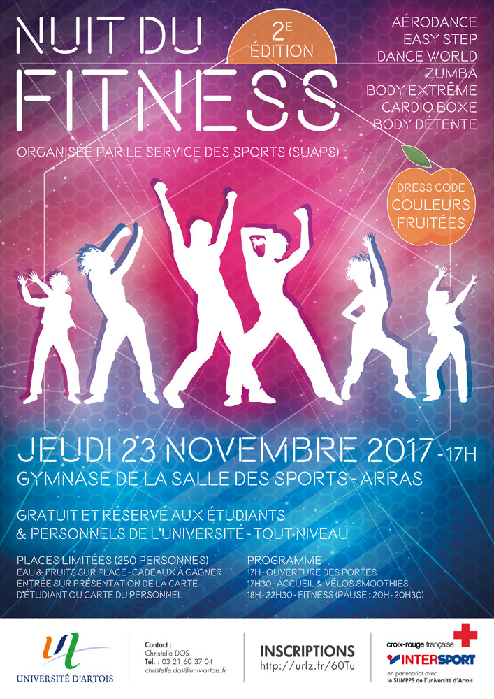 NUIT DU FITNESS 23 NOVEMBRE 2017-"2ème édition"-17H00 - Salle de sports à Arras