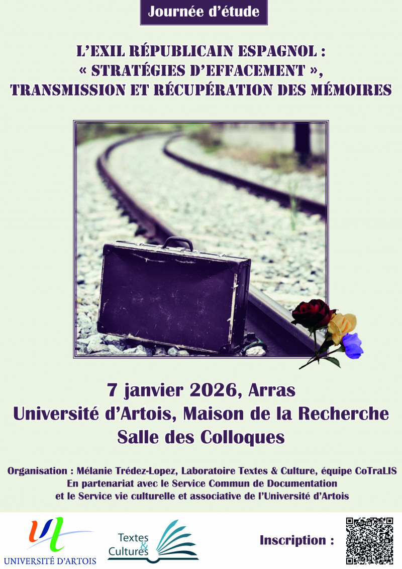 Journée d'études  « L'exil républicain espagnol : entre stratégies d'effacement et transmission des mémoires »