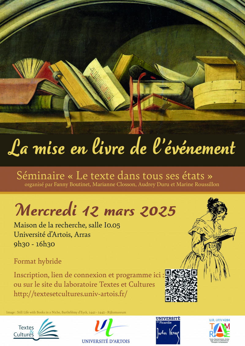 Séminaire "La mise en livre de l'événement"