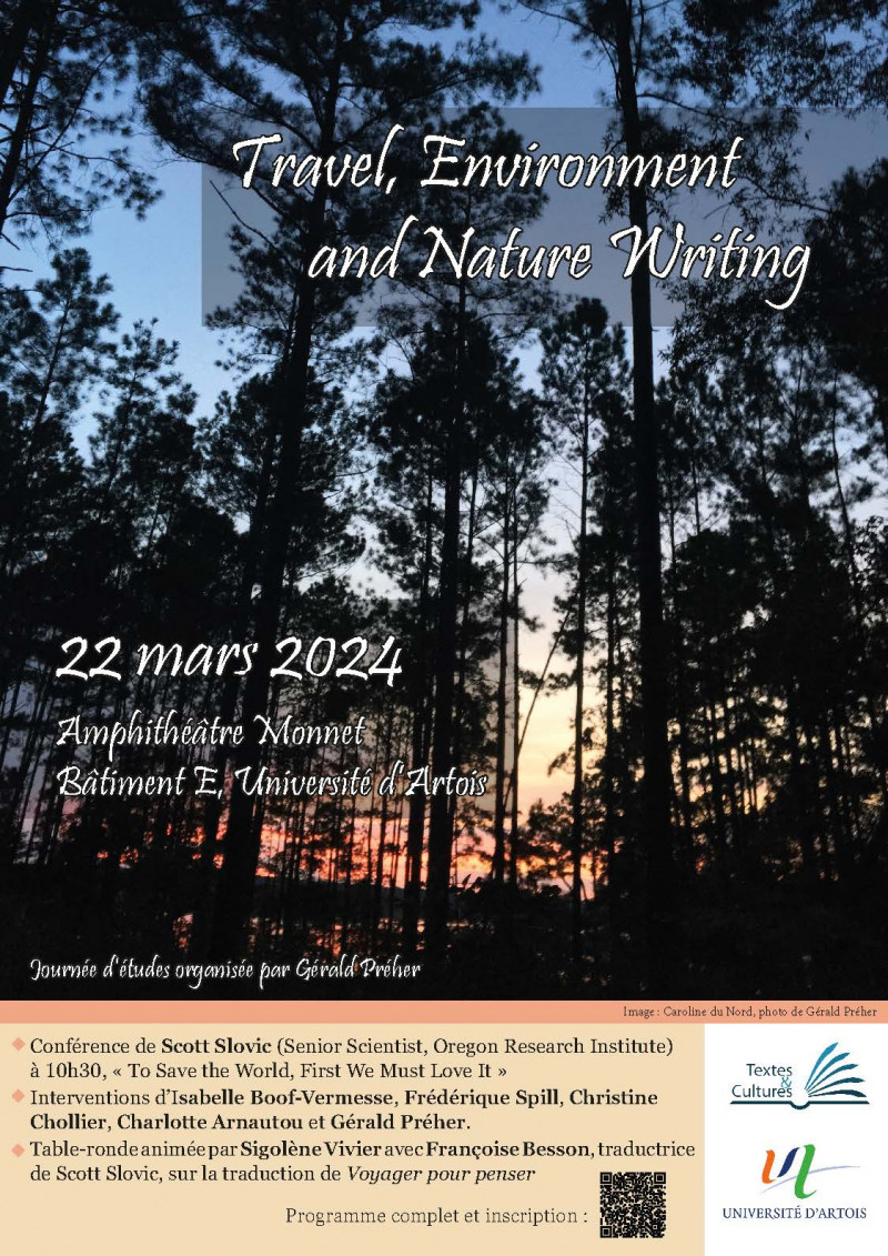 Journée d'études "Travel, Environment and Nature Writing"