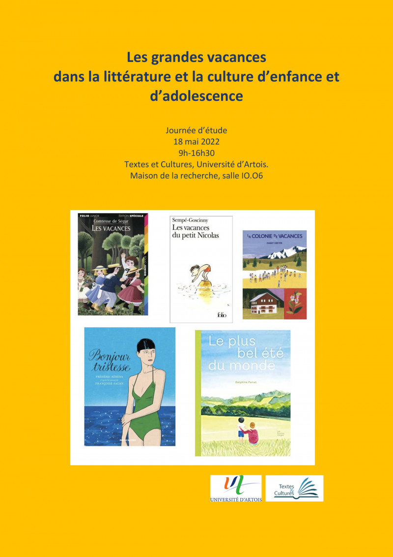Journée d'études "Les grandes vacances dans la littérature et la cultures d'enfance et d'adolescence"