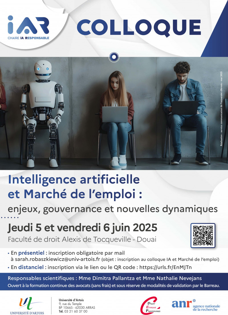 Colloque "Intelligence artificielle et Marché de l'emploi : enjeux, gouvernance et nouvelles dynamiques"