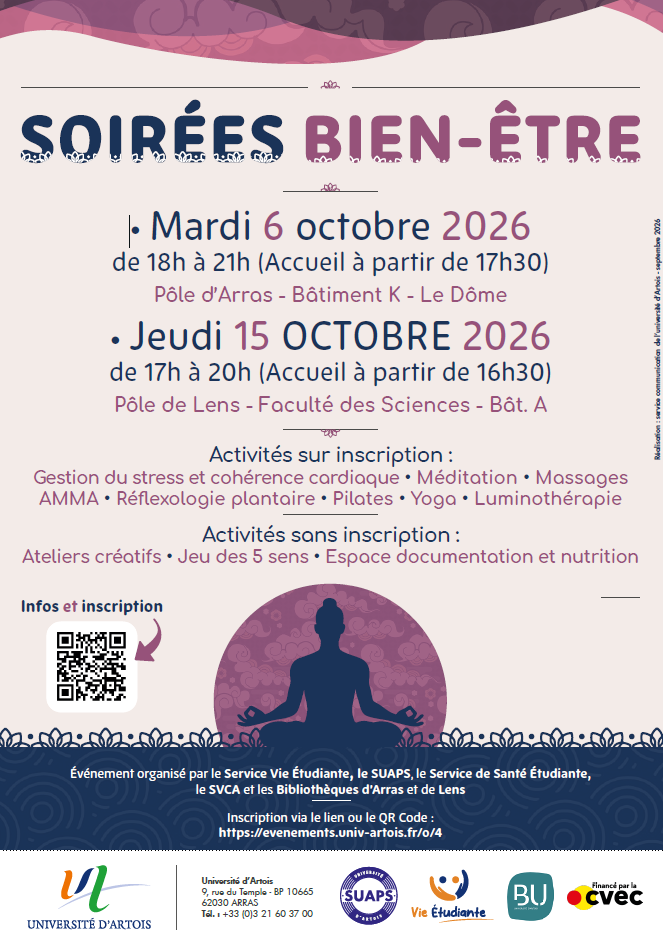 SOIR&Eacute;E BIEN ETRE - 15 OCT - LENS