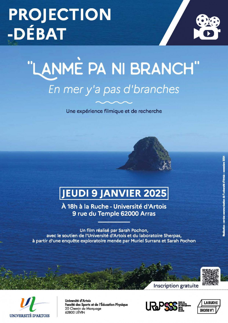 Projection/débat du film Lanmè pa ni branch (En mer y'a pas d'branches), une expérience filmique et de recherche