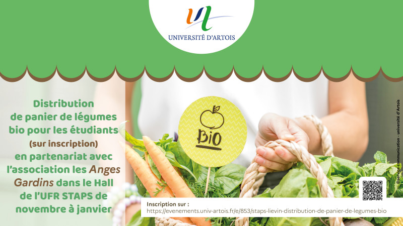 STAPS Liévin - Distribution de panier de légumes bio