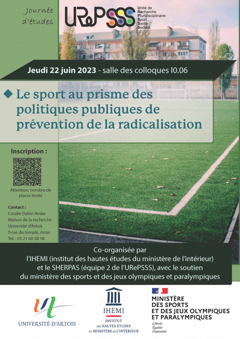 Journée d'étude " Le sport au prisme des politiques publiques de prévention de la radicalisation "