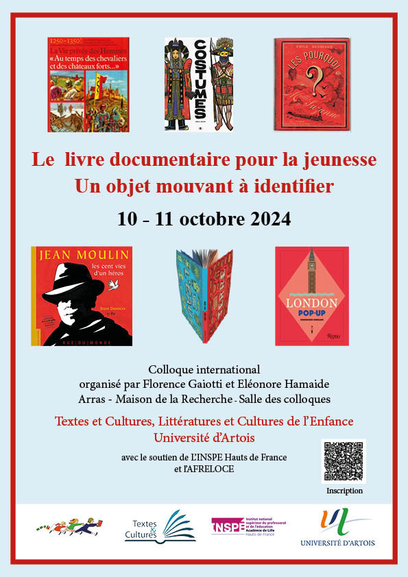 colloque « Le livre documentaire pour la jeunesse, un objet mouvant à identifier »