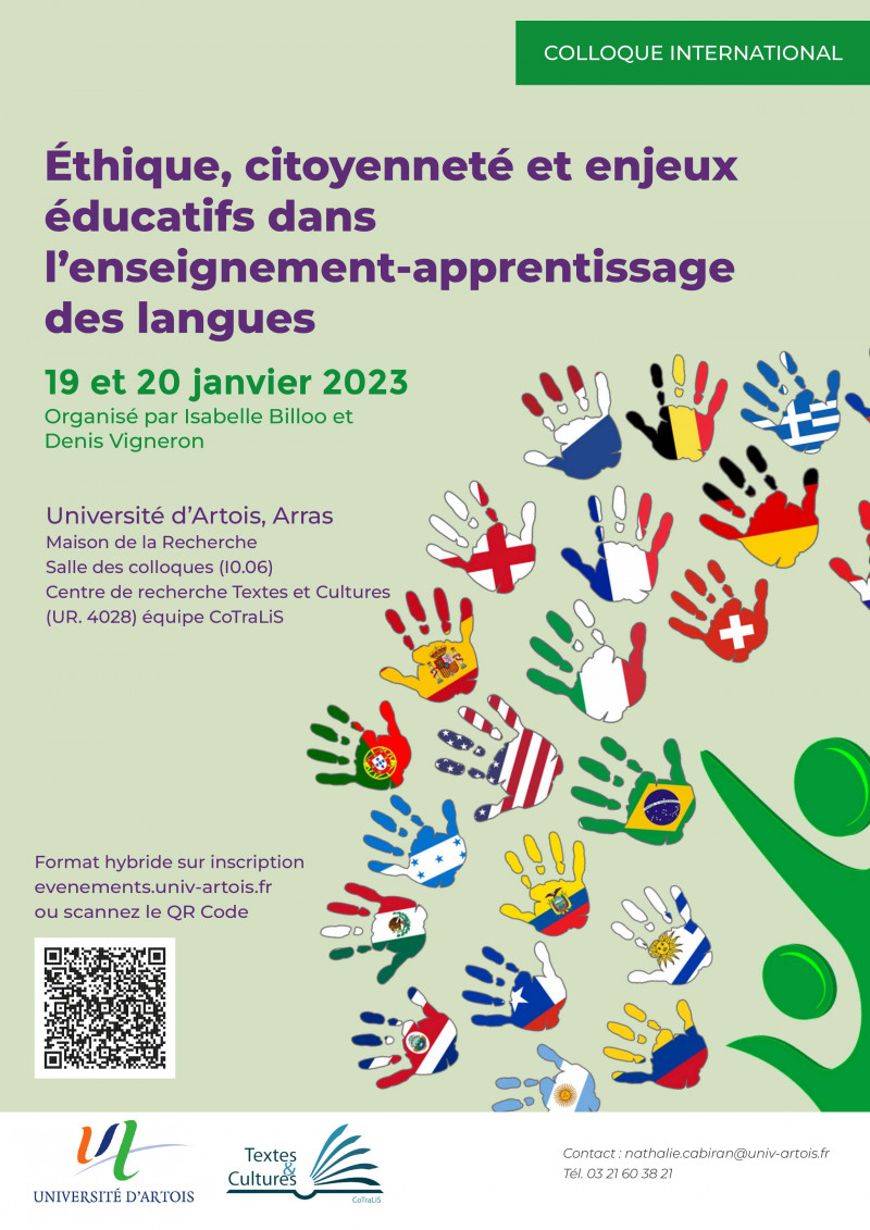 Colloque international "Ethique, citoyenneté et enjeux éducatifs dans l'enseignement-apprentissage des langues"