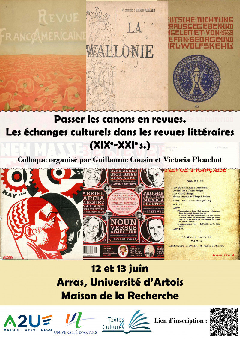 Colloque « Passer les canons en revues : Les échanges culturels dans les revues littéraires