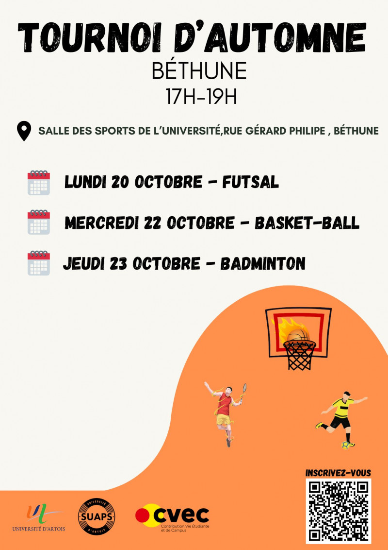 TOURNOI D'AUTOMNE - SEM DU 20 OCT - BETHUNE