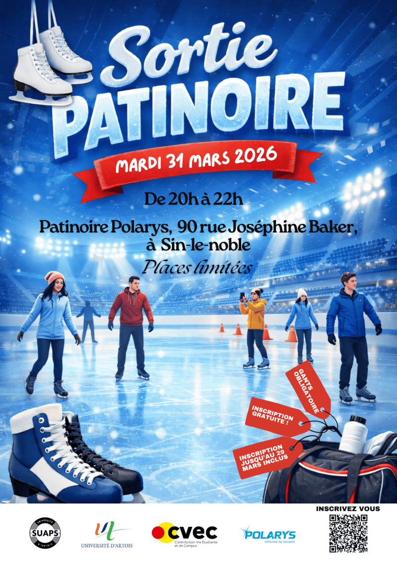 SORTIE PATINOIRE - 31 MARS - PATINOIRE POLARYS SIN LE NOBLE