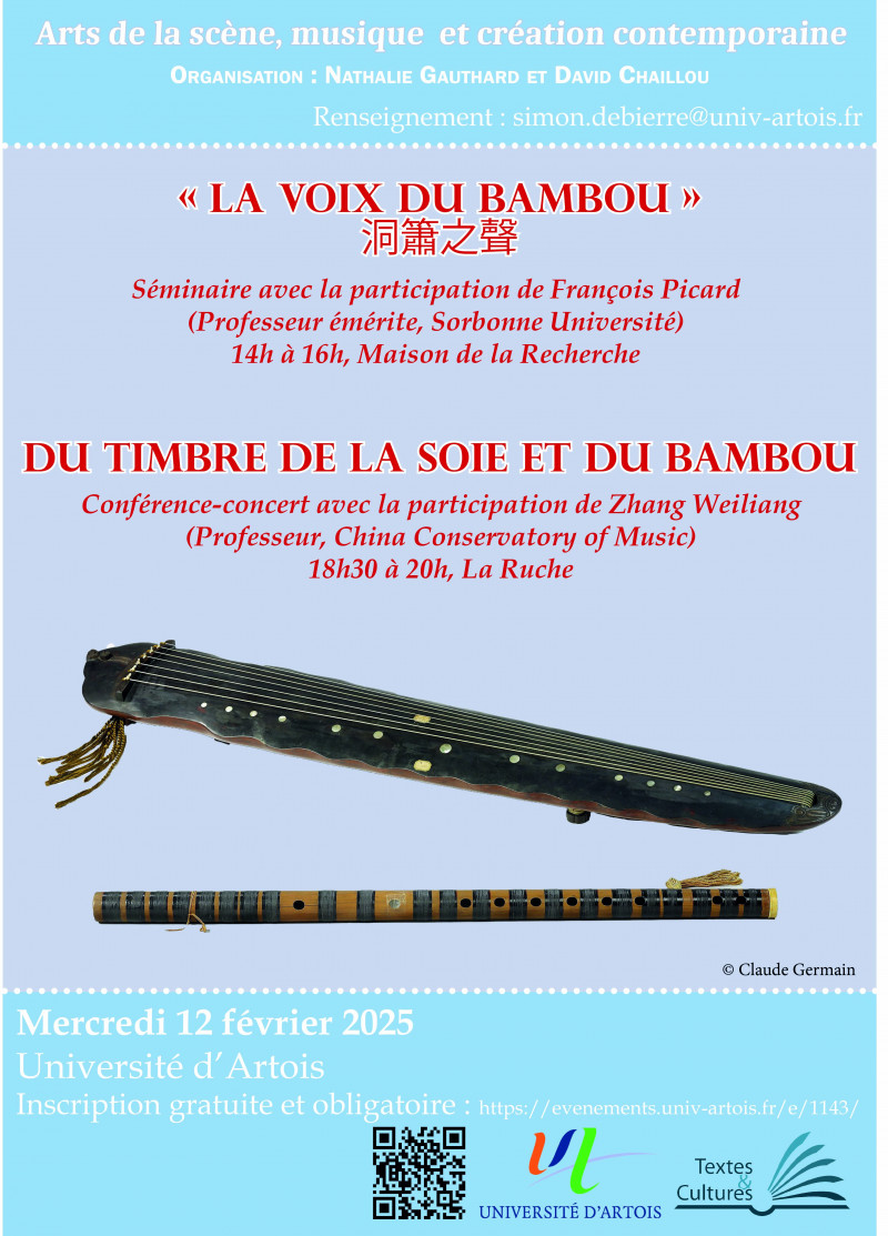 Conférence- Concert "Du timbre de la soie et du bambou"