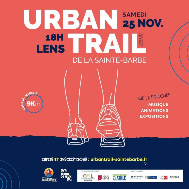 Urban trail de la Sainte-Barbe - 25 novembre 2023 - Lens