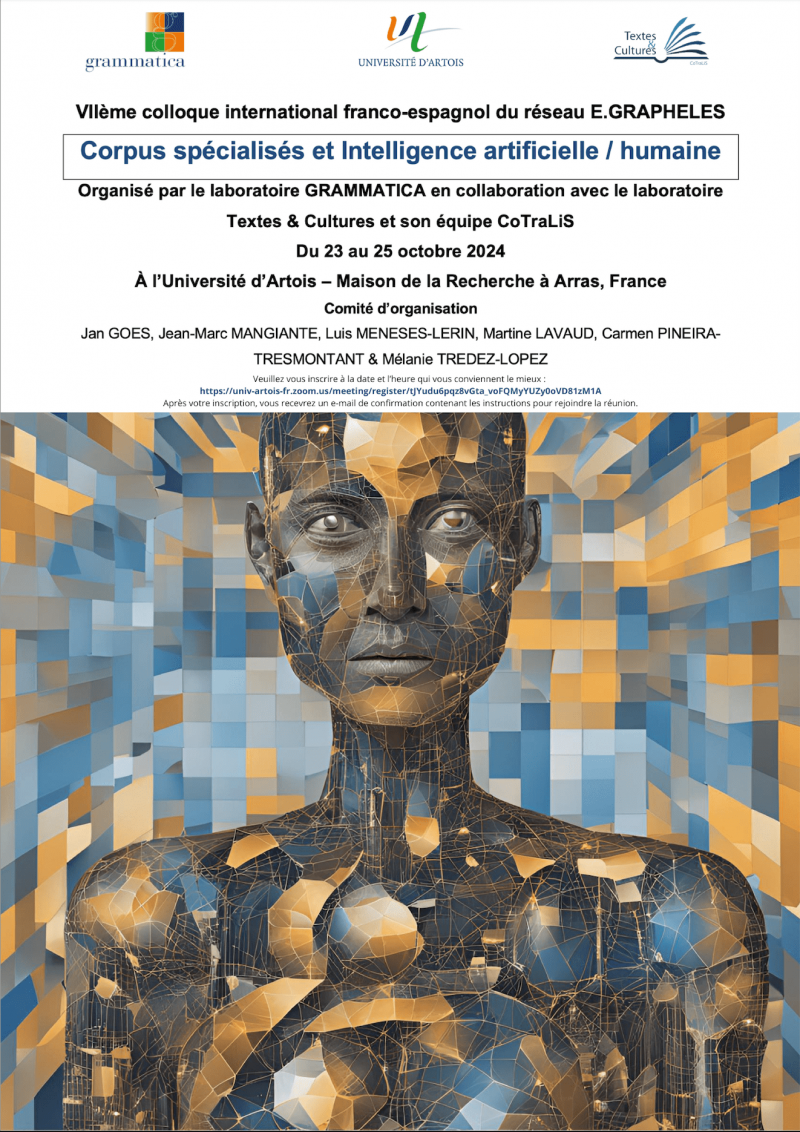 VIIème Colloque International Franco-Espagnol du réseau E. GRAPHELES " Corpus spécialisés et Intelligence artificielle/humaine - 23-25 octobre 2024