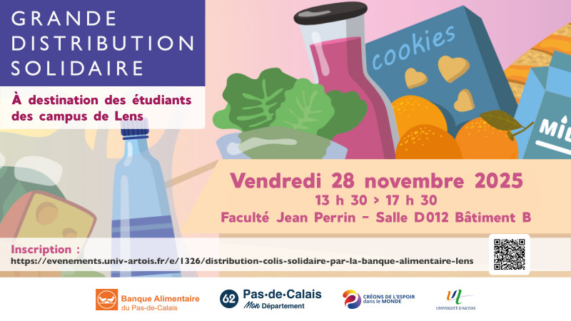 Distribution colis solidaire par la Banque Alimentaire - Lens