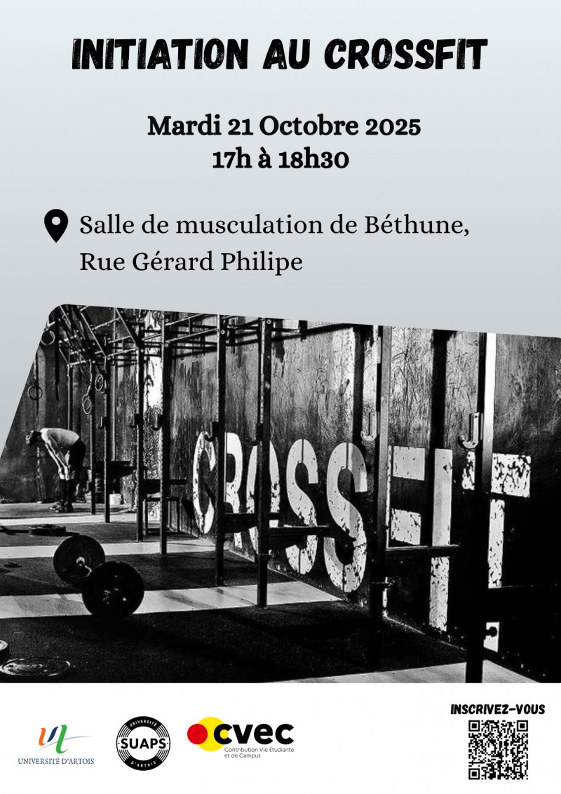 INITIATION AU CROSSFIT - 21 OCTOBRE - BETHUNE 